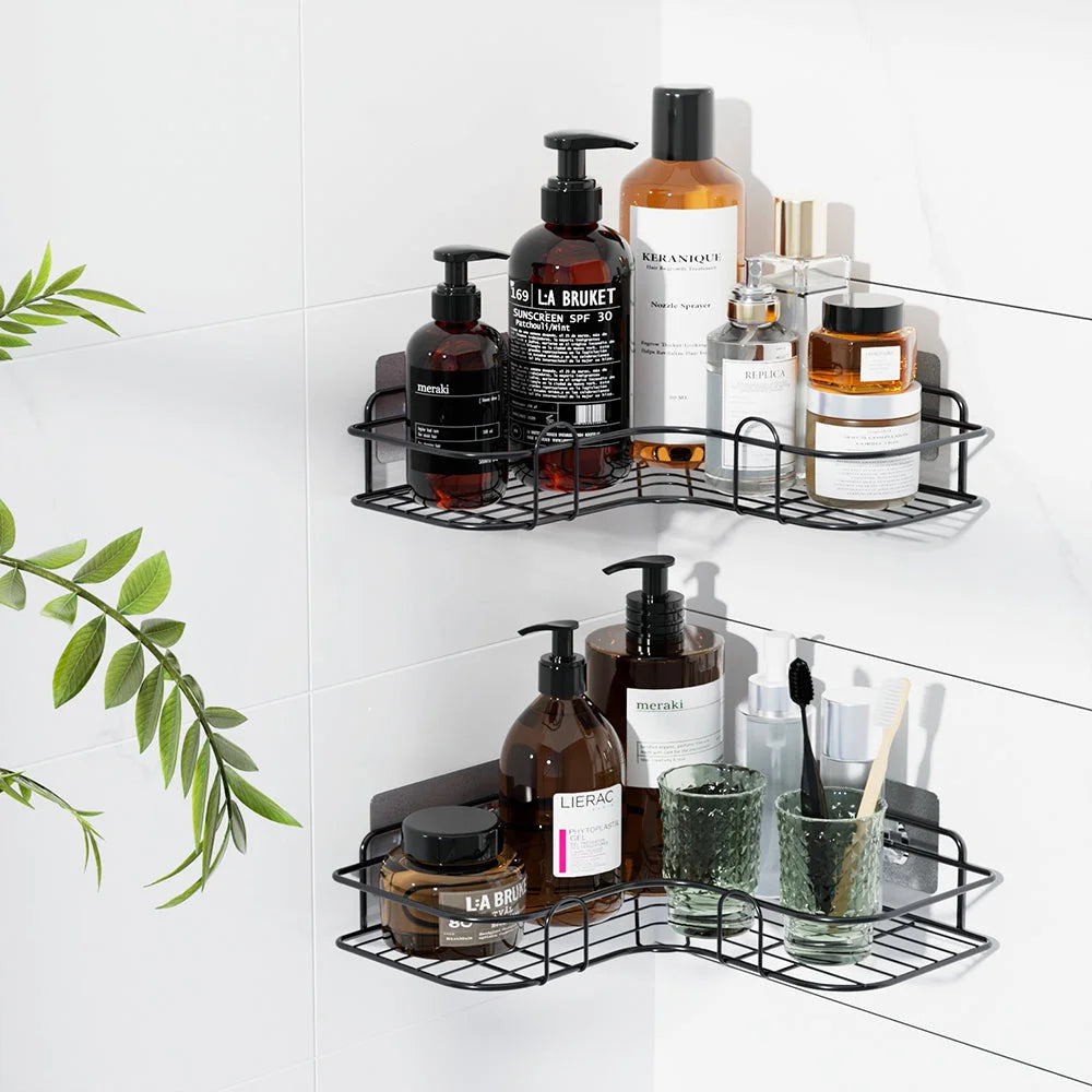 Cefito 2 Packs Bathroom Shelf Corner Storage Rack - Home &
