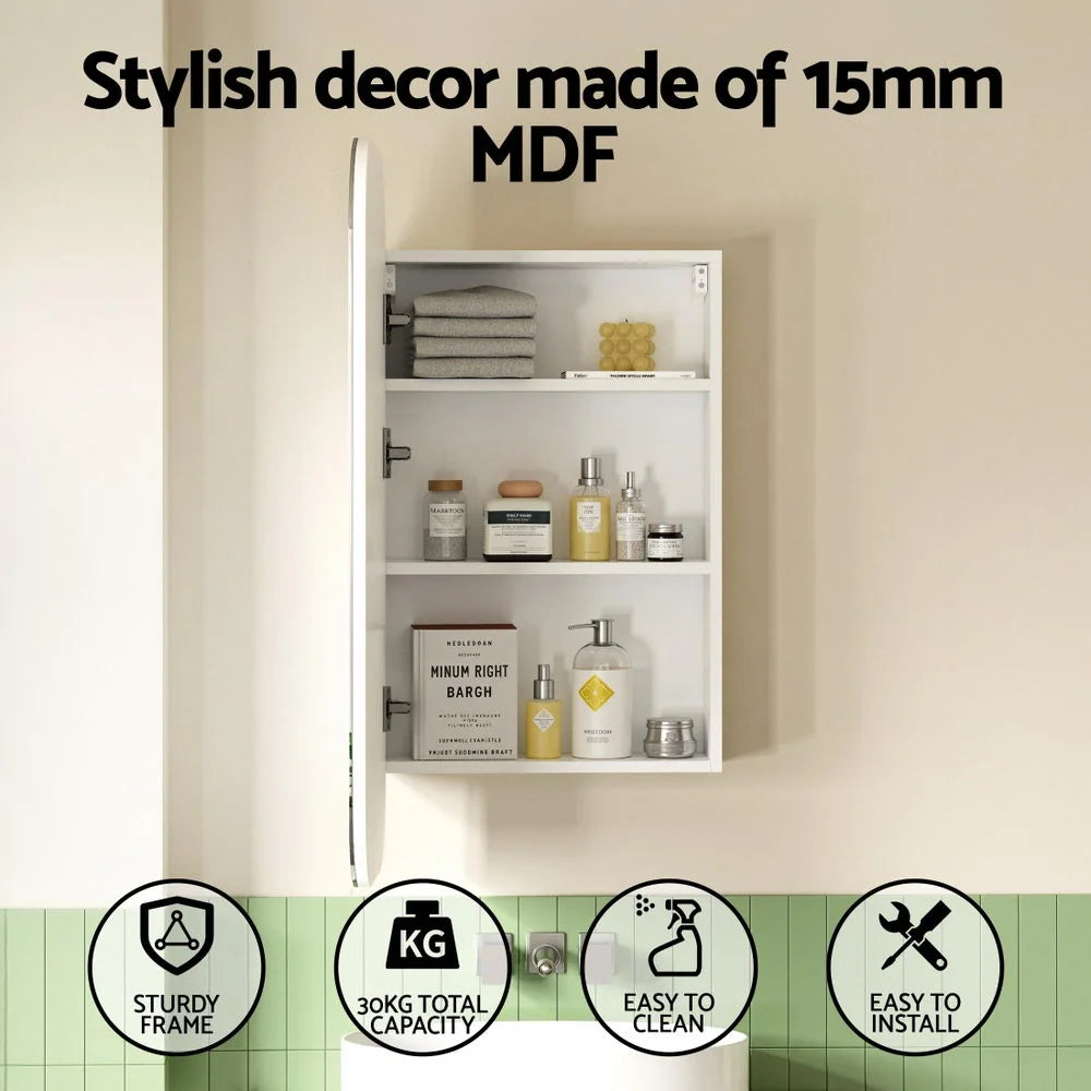 Cefito Bathroom Mirror Cabinet Medicine Shaving Arch Wall