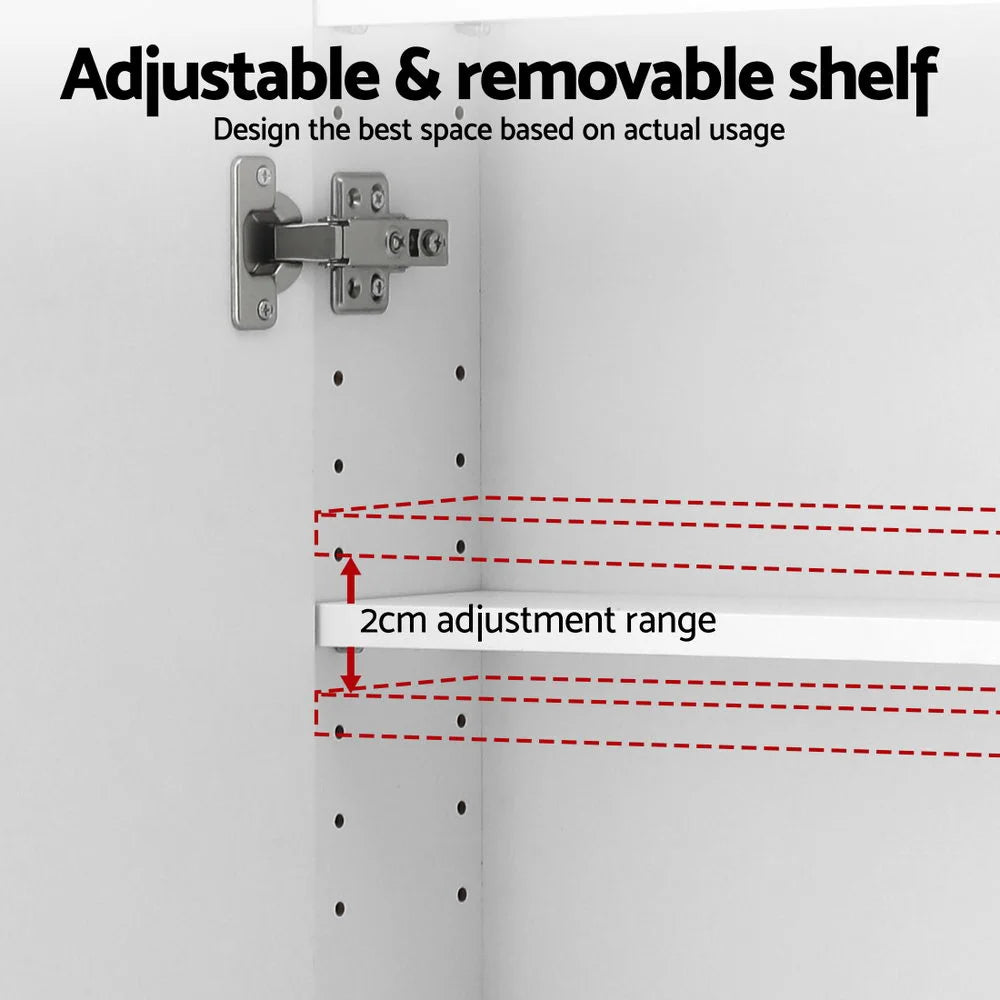 Cefito Bathroom Mirror Cabinet Medicine Shaving Arch Wall