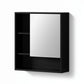 Bathroom Mirror Cabinet Mirrored Medicine Adjustable Shelf Wall