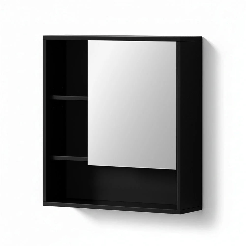Bathroom Mirror Cabinet Mirrored Medicine Adjustable Shelf Wall