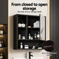 Cefito Bathroom Mirror Cabinet Mirrored Medicine Adjustable
