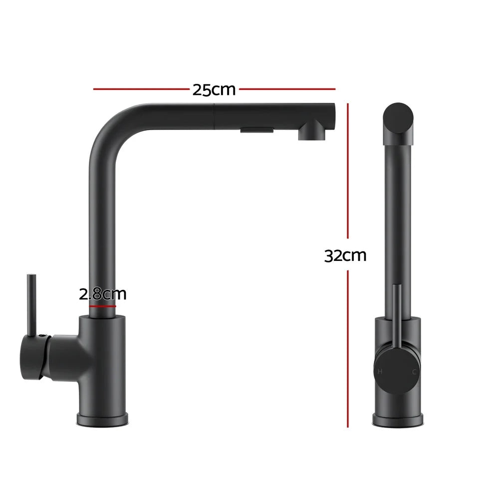 Cefito Kitchen Mixer Tap Pull Out Rectangle 2 Mode Sink