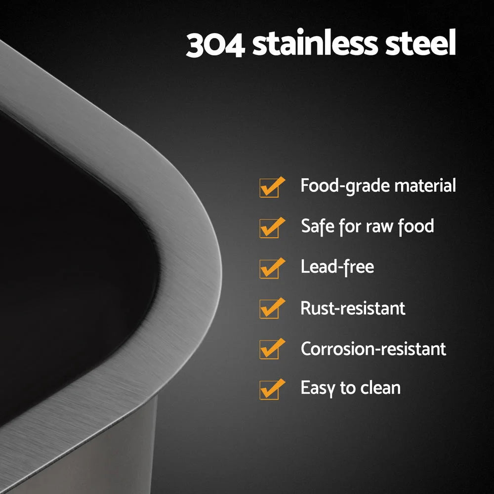 Cefito Kitchen Sink 30X36CM Stainless Steel Nano Basin