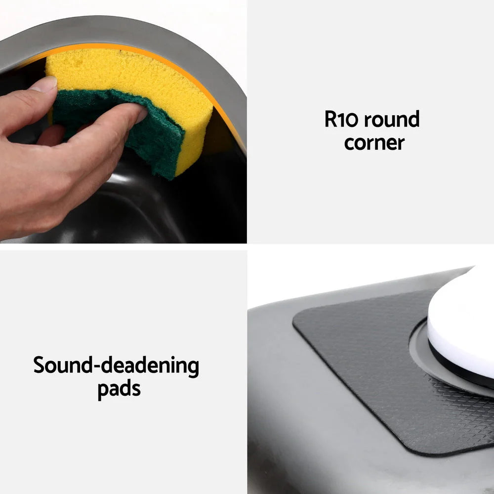 Cefito Kitchen Sink 30X36CM Stainless Steel Nano Basin