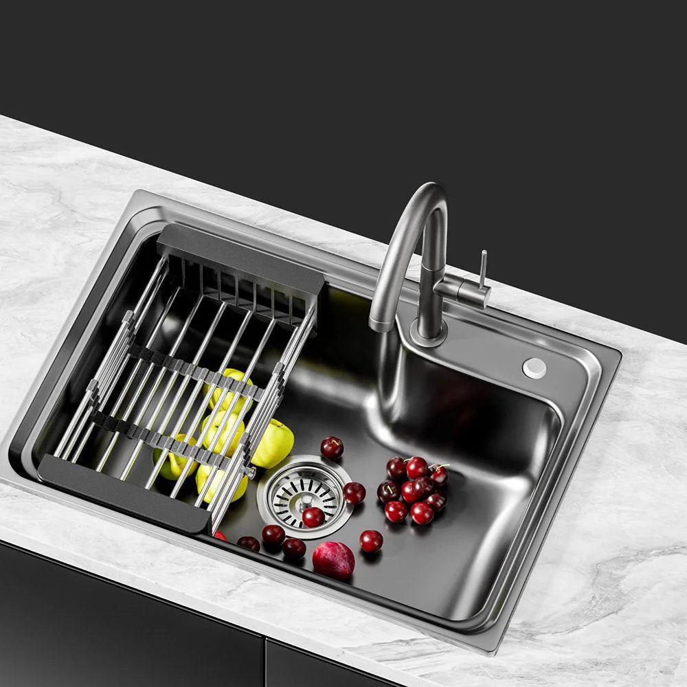 Cefito Kitchen Sink 61X43CM Stainless Steel Basin Single