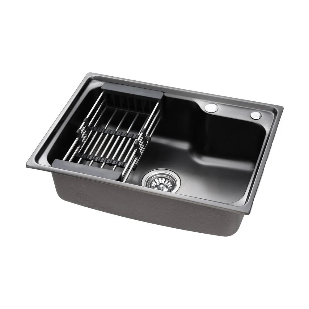 Cefito Kitchen Sink 61X43CM Stainless Steel Basin Single