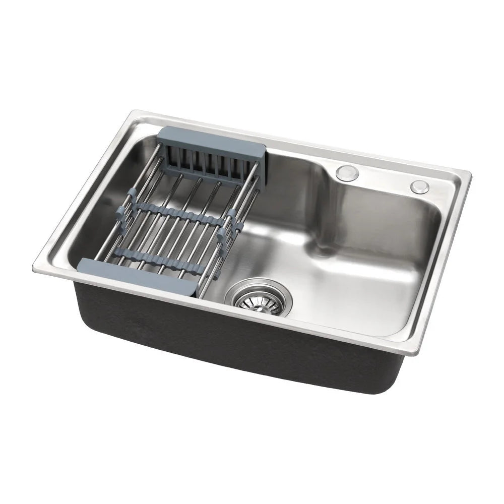 Cefito Kitchen Sink 61X43CM Stainless Steel Basin Single