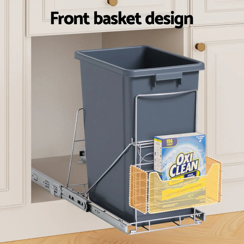 Cefito Pull Out Bin Kitchen Cabinet Slide Garbage Rubbish