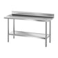 Stainless Steel Kitchen Bench w Splashback 1500x600MM 430