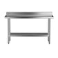 Stainless Steel Kitchen Bench w/ Splashback 430