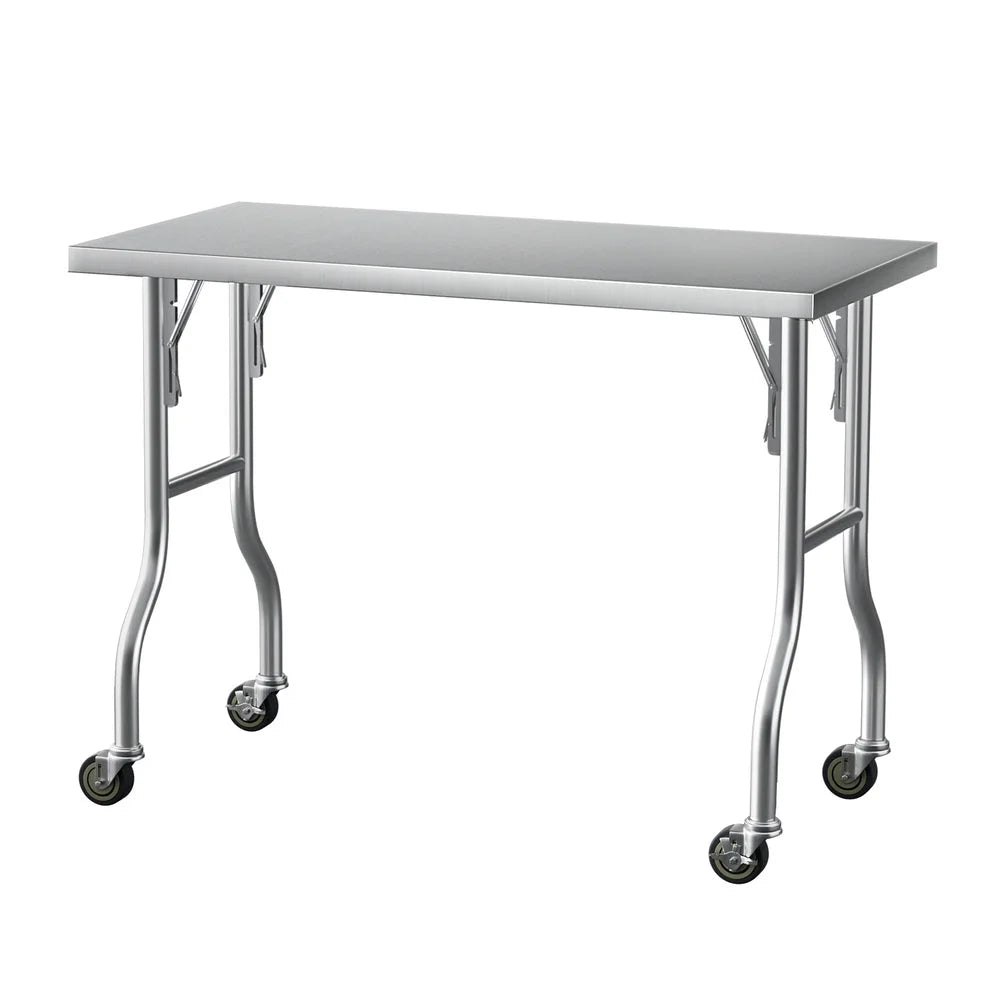 Cefito Stainless Steel Kitchen Benches Work Bench Wheels
