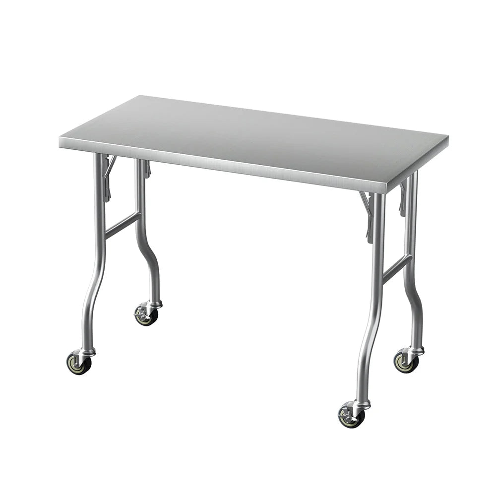 Cefito Stainless Steel Kitchen Benches Work Bench Wheels