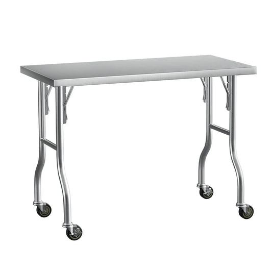 Cefito Stainless Steel Kitchen Benches Work Bench Wheels