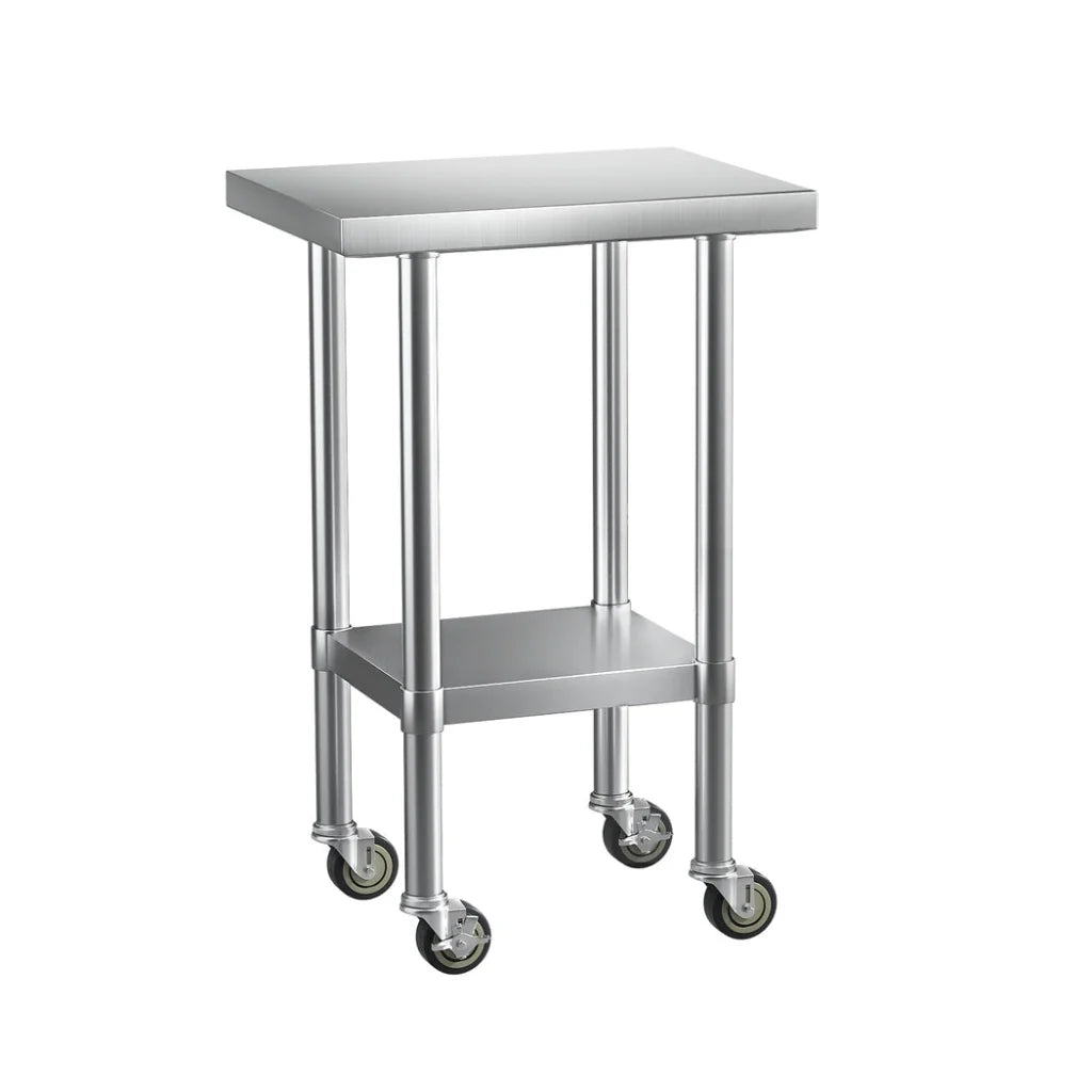 Cefito Stainless Steel Kitchen Benches Work Bench Wheels
