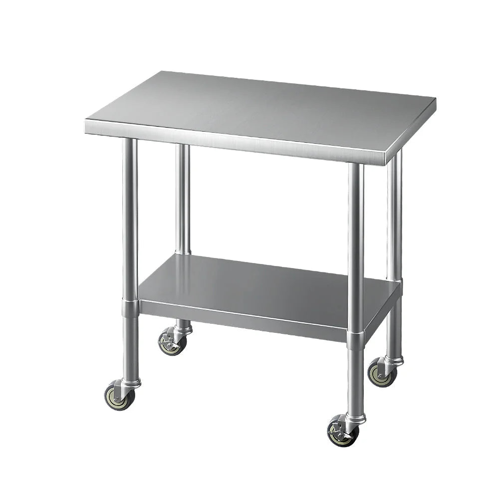 Cefito Stainless Steel Kitchen Benches Work Bench Wheels