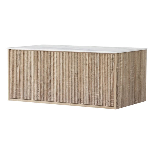 Cefito Vanity Unit 915mm with Basin Oak - Furniture >