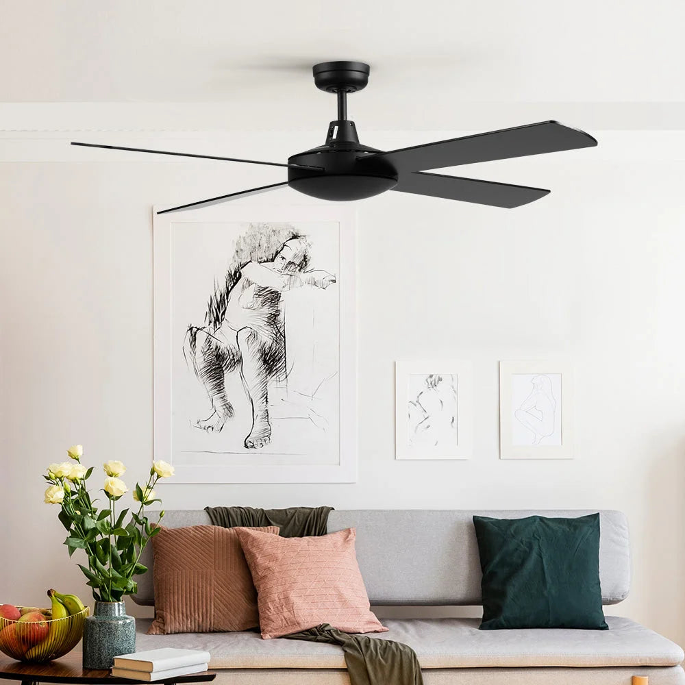 Ceiling Fan 52’’ with Remote - Black - Fans