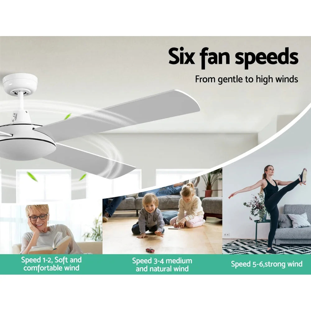 Ceiling Fan 52’’ with Remote - White - Fans