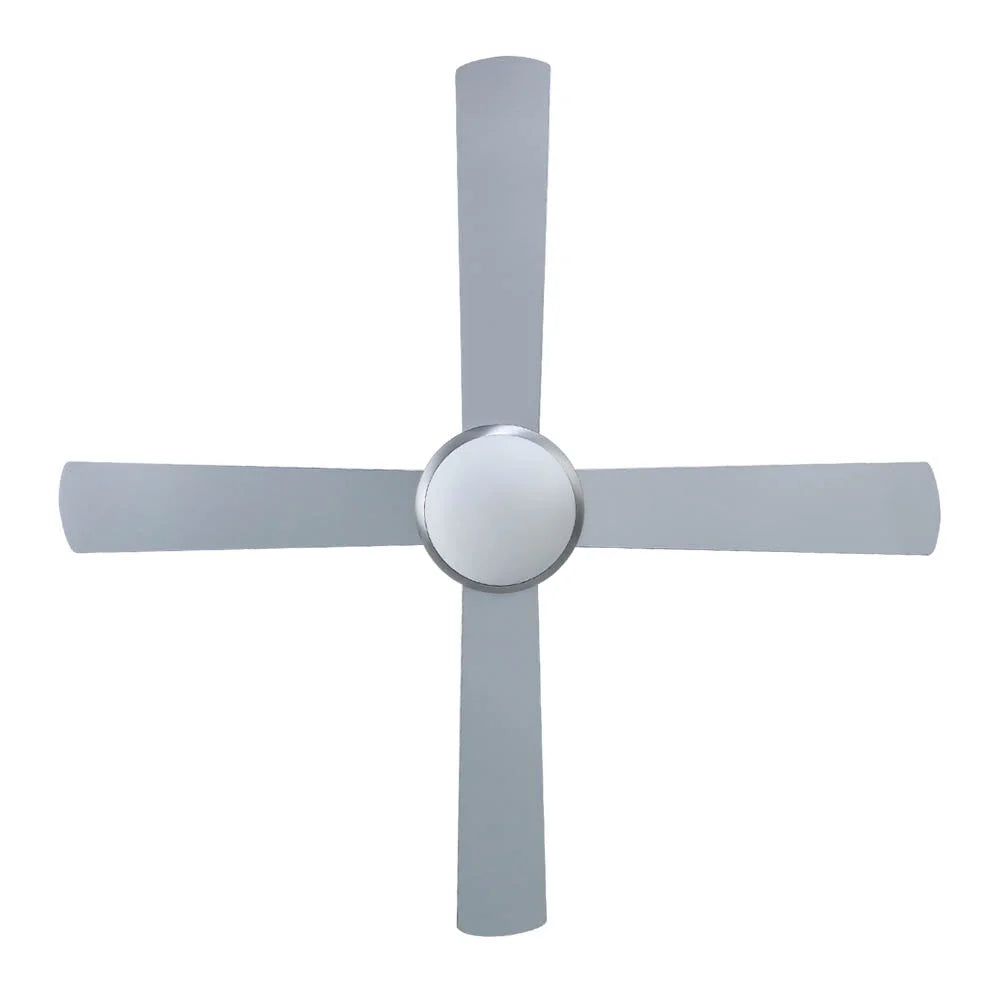 Ceiling Fan with Light 52’’ Silver - Fans