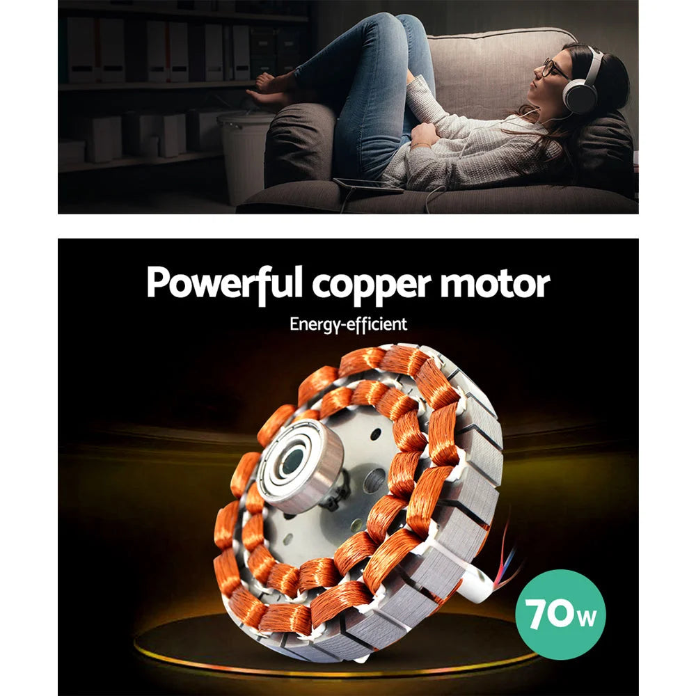 Ceiling Fan with Light 52’’ Silver - Fans