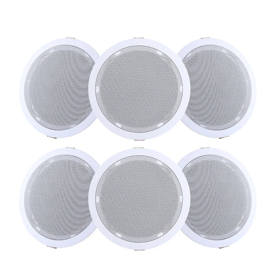 Ceiling Speakers 6 Inch In-Wall Home Stereo Tweeter - Set