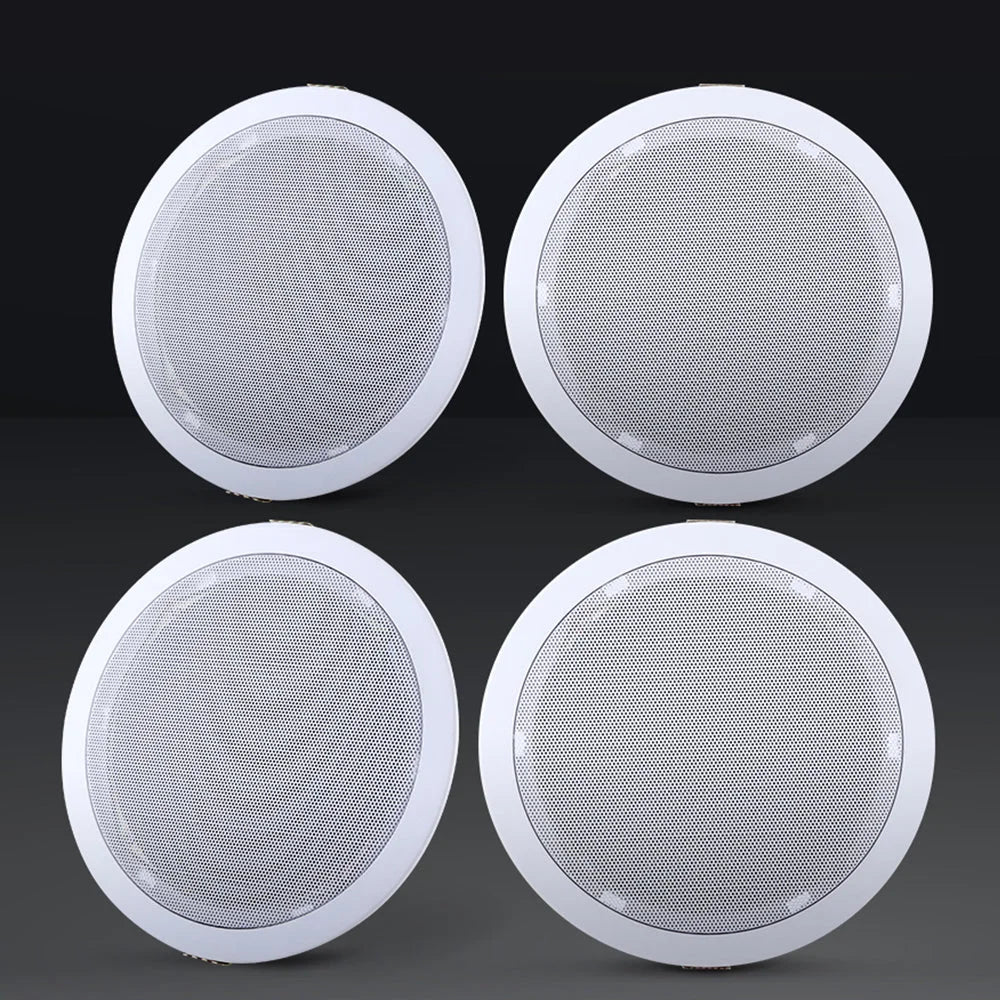 Ceiling Speakers 6 Inch In-Wall Home Stereo Tweeter - Set