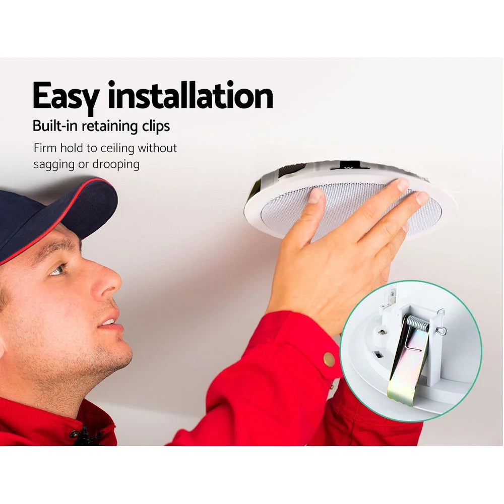 Ceiling Speakers 6 Inch In-Wall Home Stereo Tweeter - Set