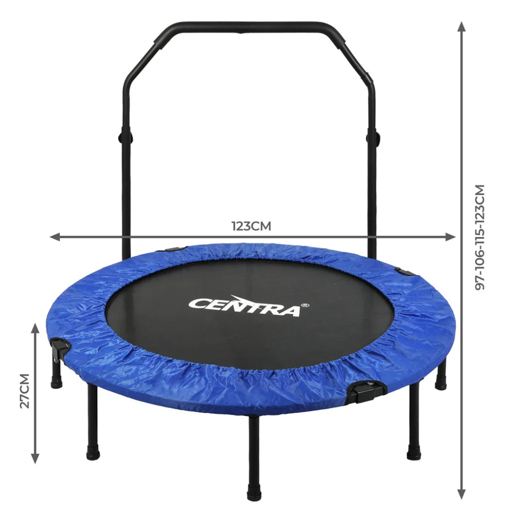 Centra 48" Foldable Mini Trampoline Rebounder Fitness-1973193528179822594