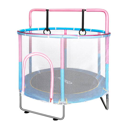 Centra 55" Kids Trampoline Rebounder Pink-1973193528414703617