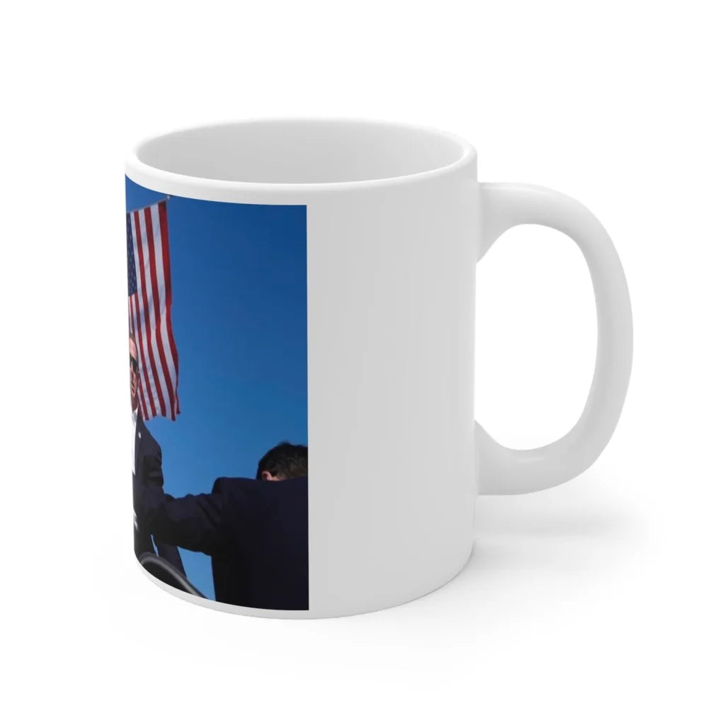 Ceramic Coffee Cup 11oz Trump Rally 2024 DJT Pro Trump Mug
