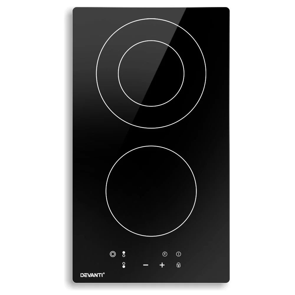 Ceramic Cooktop 30cm Kitchen Cooker Cook Top Hob Touch Control 3-Zones