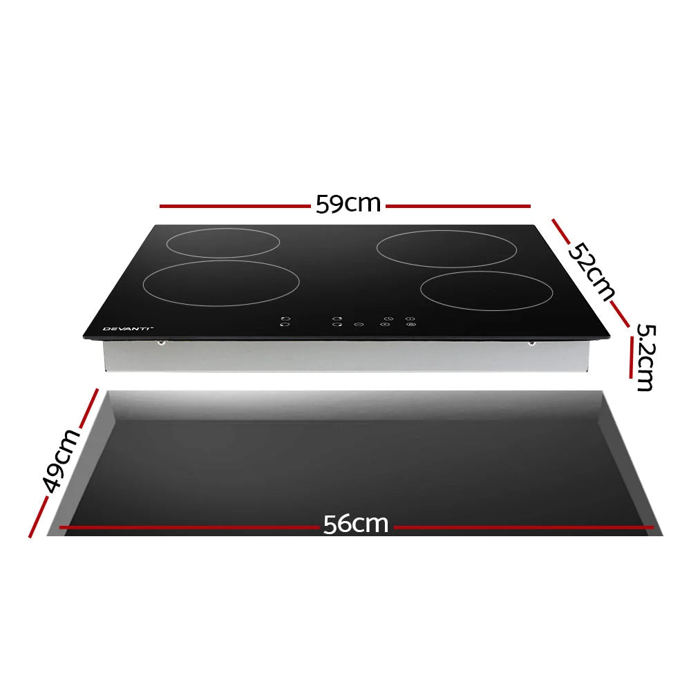 Ceramic Cooktop 60cm Touch Control devanti electric cooker