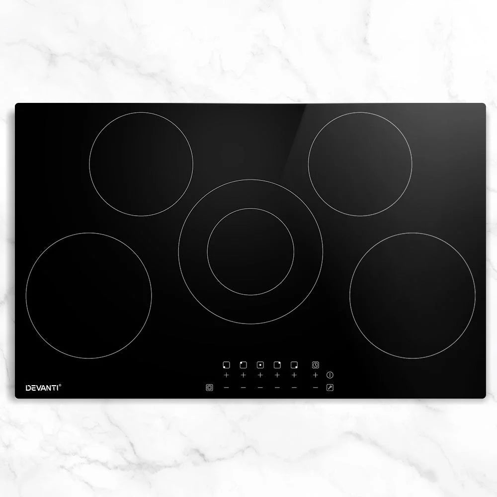 Ceramic Cooktop 90cm 5 Burner Stove Hob Touch Control