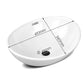 Ceramic Oval Sink Bowl White - Cefito