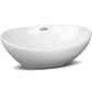 Ceramic Oval Sink Bowl White - Cefito