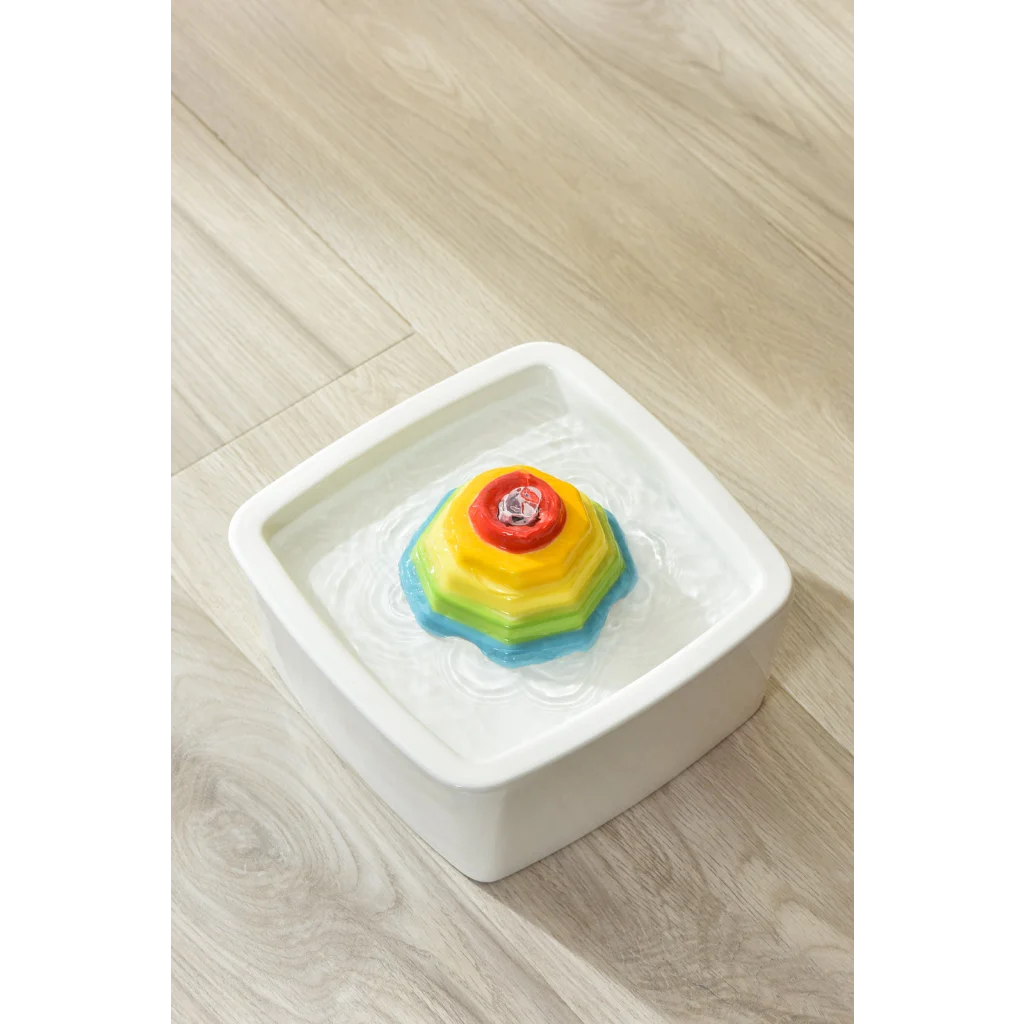 Ceramic Pet Water Fountain Dog Cat Water Feeder Bowl