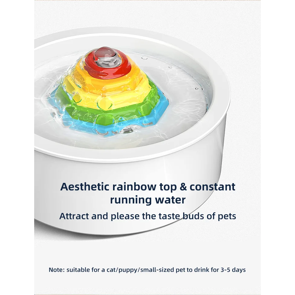 Ceramic Pet Water Fountain Dog Cat Water Feeder Bowl