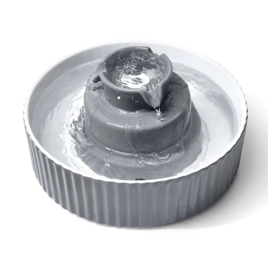 Ceramic Pet Water Fountain Dog Cat Water Feeder Bowl
