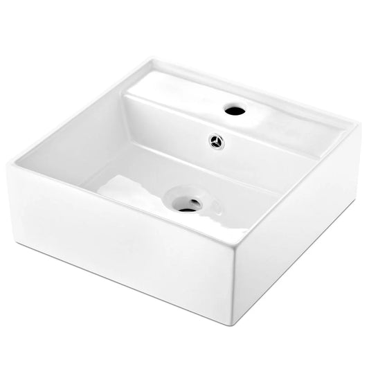 Ceramic Rectangle Sink Bowl White square 415 x