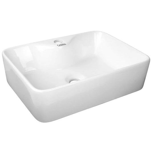 Ceramic Rectangle Sink Bowl White 480 x 380