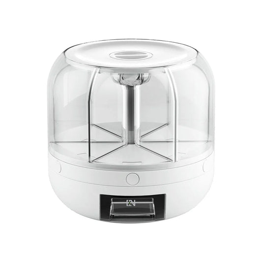 Cereal Dispenser 6-In-1 Rotating Grain Container 10KG Rice