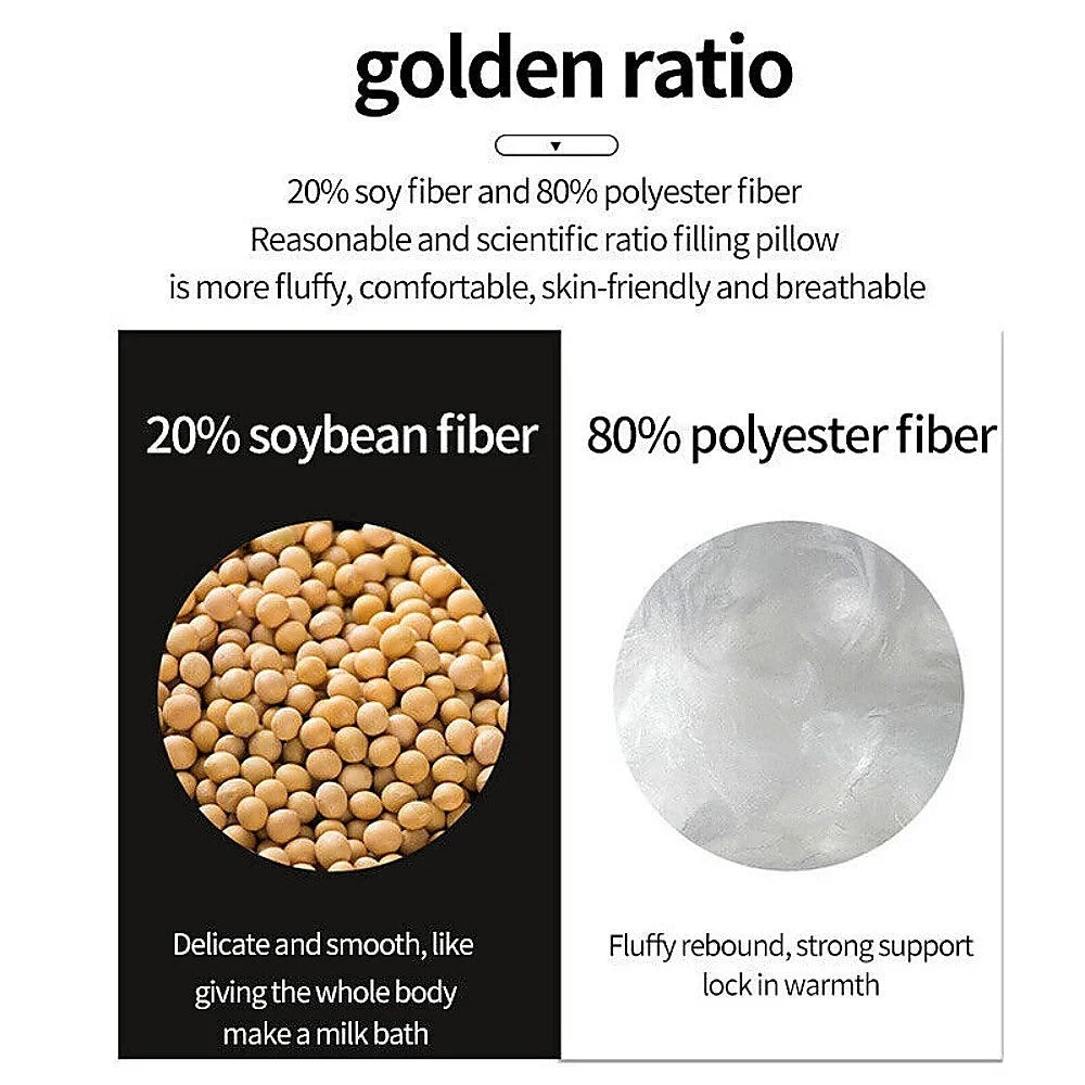 Cervical Ergonomic Pillow Soy Bean Contour Orthopedic Bed