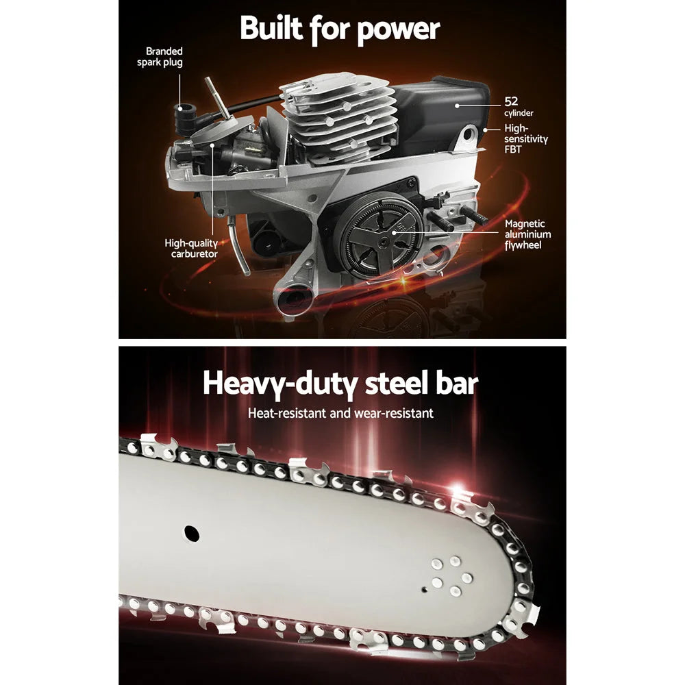 Chainsaw 88CC Commercial Petrol E-Start 24’’ Bar Pruning