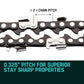 Chainsaw Chain 18in Bar Replacement Suits SX45 45CC Saws