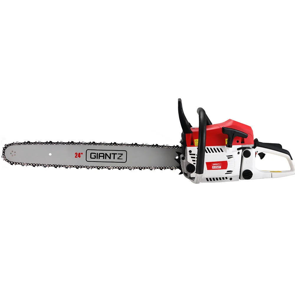 Chainsaw Petrol 62CC 24’’ Bar Commercial E-Start Pruning