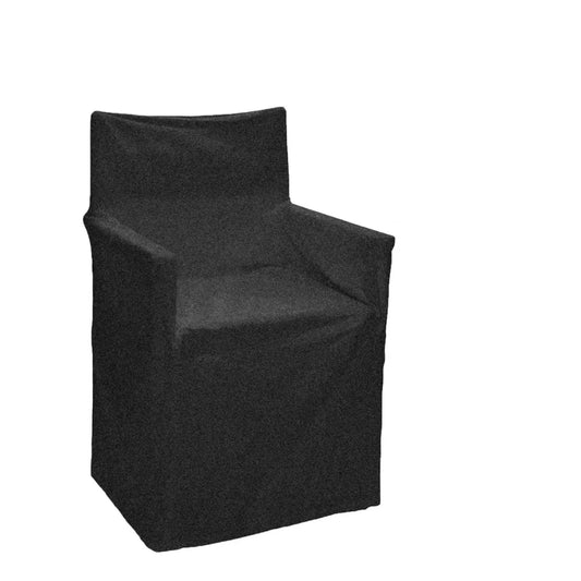 Chair Cover IDC Homewares Cotton Director Black - Furniture