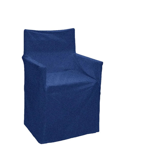 Chair Cover IDC Homewares Cotton Director Blue - Furniture