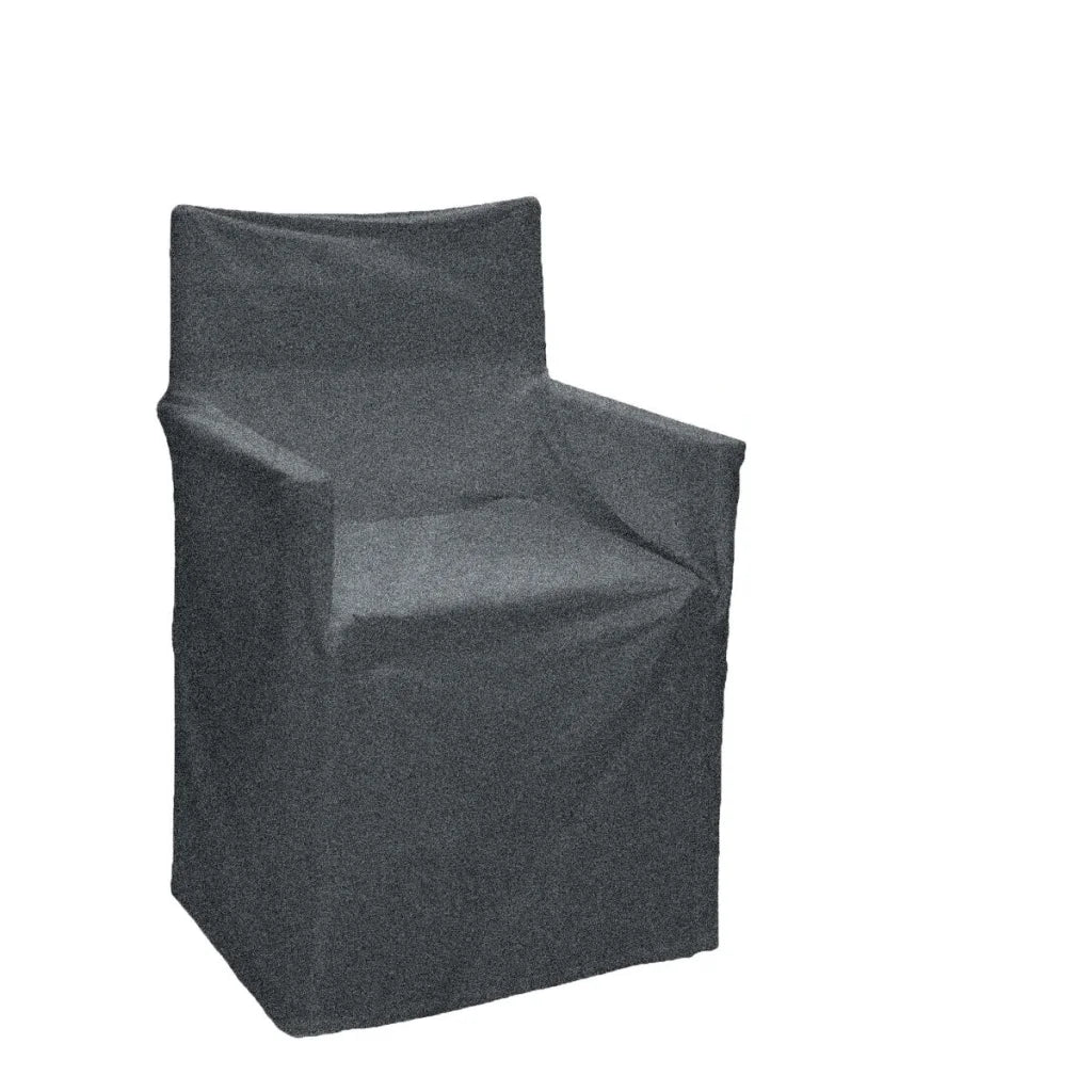 Chair Cover IDC Homewares Cotton Director Solid Charcoal