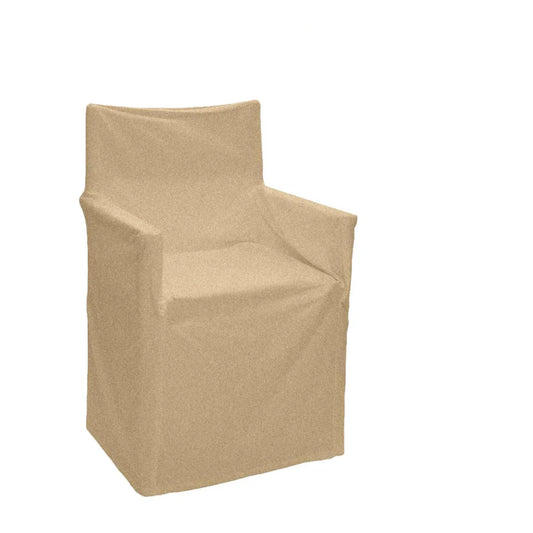 Chair Cover IDC Homewares Cotton Director Solid Taupe